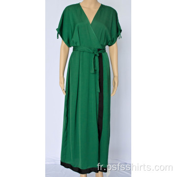 Robe à col en V Temperament Femme